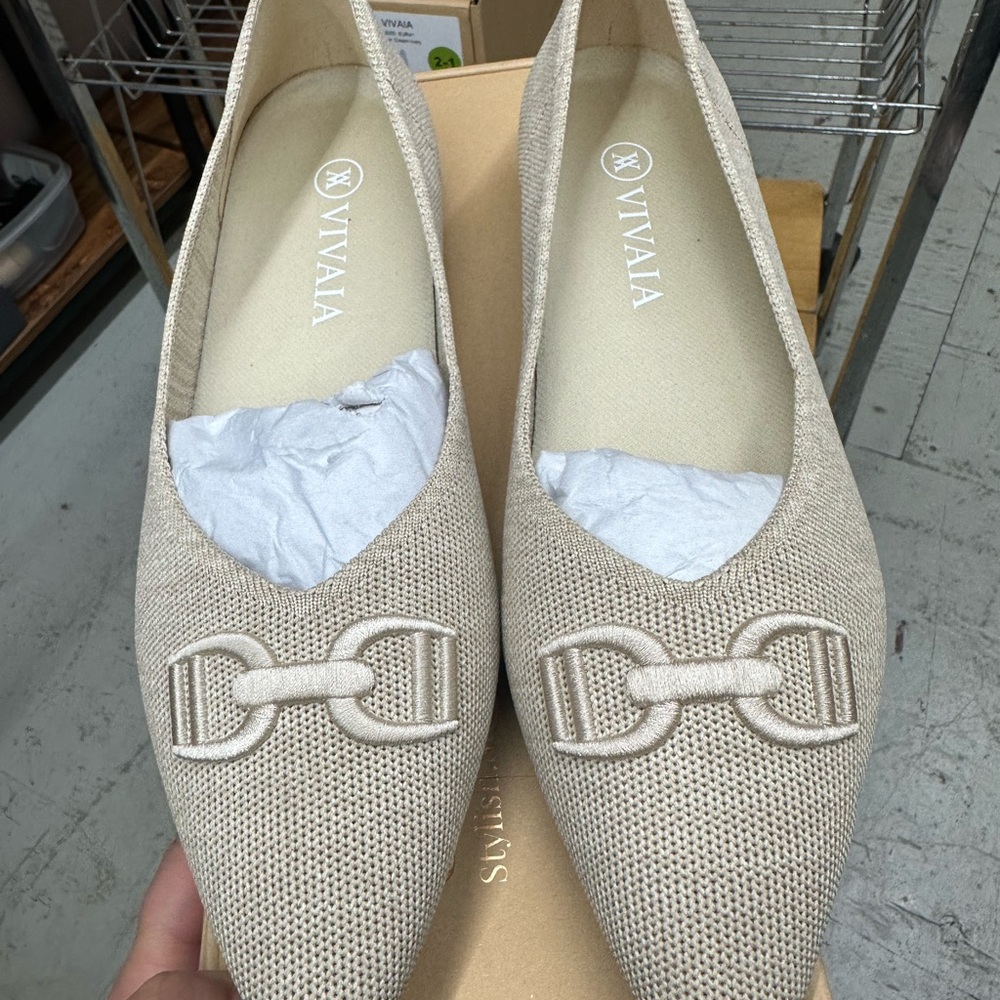 Women's Cream Loafers